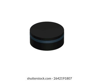 hockey puck icon 3d illustration render