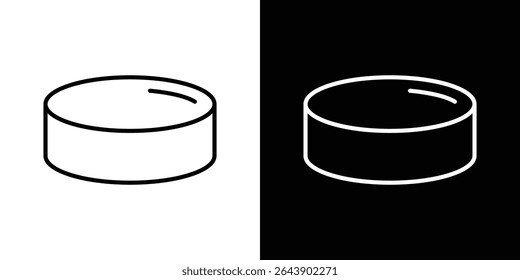 Hockey puck icon Graphic vector set for ui design