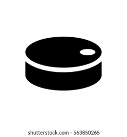 hockey puck icon illustration isolated vector sign symbol
