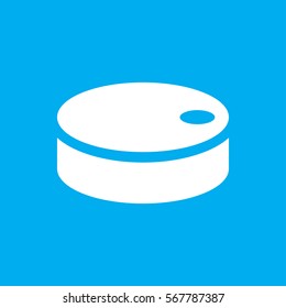 hockey puck icon. illustration isolated vector sign symbol