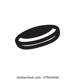 hockey puck icon illustration isolated vector sign symbol
