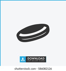 hockey puck icon illustration isolated vector sign symbol