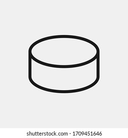 Hockey puck icon isolated on background. Hockey symbol modern, simple, vector, icon for website design, mobile app, ui. Vector Illustration