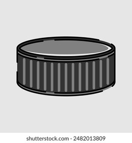 Hockey Puck Illustration Isolated Background