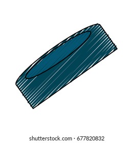 Hockey puck isolated