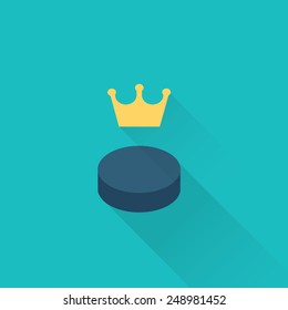 hockey puck sport icon