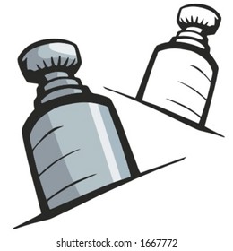 Hockey puck. Vector illustration