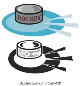 Hockey puck. Vector illustration