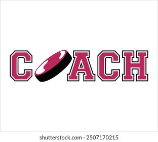 Hockey punk Coach Shirt, Team coach, Sports Coach Gift, Coach life, School, Football, Rugby, Team Mom, Custom Gift, Baseball, Cricket, Basketball, American Football, Soccer Ball, Cut File