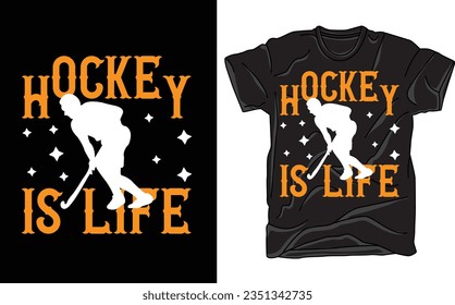 hockey quotes design, Funny Gift Hockey T-shirt Design For Hockey Lovers. Typography, Custom, Vector t-shirt design