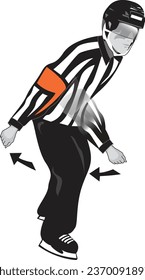 Hockey Referee Signal Vector Eps