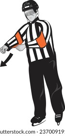 Hockey Referee Signal Vector Eps