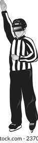 Hockey Referee Signal Vector Eps