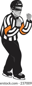 Hockey Referee Signal Vector Eps