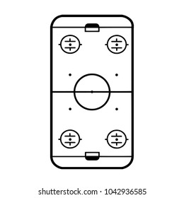 hockey rink. vector illustration