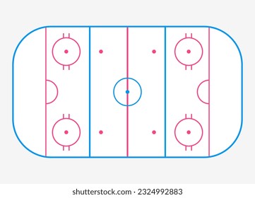 Hockey rink vector.Play hockey,eps 10