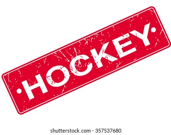 Hockey Rubber Sign