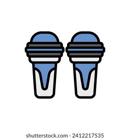 Hockey Shin Guard Icon Vector Illustration