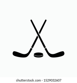 hockey sign icon vector isolated