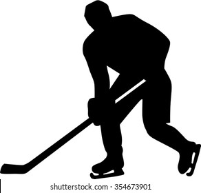 Hockey Silhouette Stock Vector (Royalty Free) 354673901 | Shutterstock