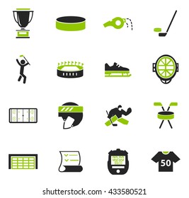 Hockey simply icons for web and user interfaces