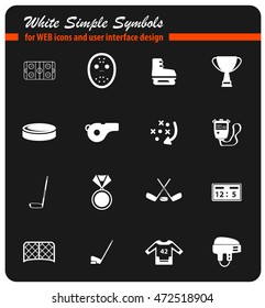 Hockey simply symbol for web icons and user interface