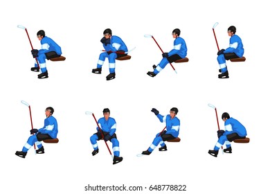 hockey sit set