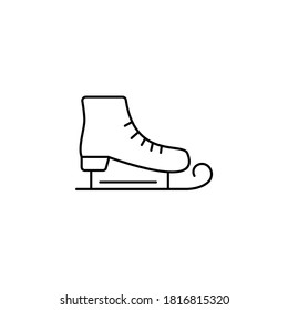 hockey skate line style icon vector illustration design esp 10