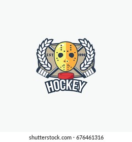 Hockey sport of business logo vector