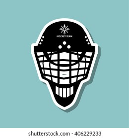 hockey sport design, vector illustration