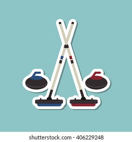 hockey sport design, vector illustration