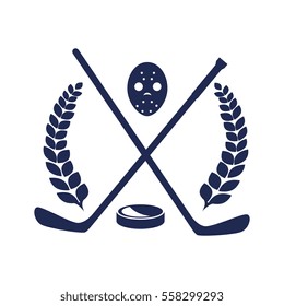 hockey sport emblem icon