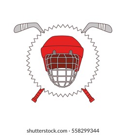 hockey sport emblem icon