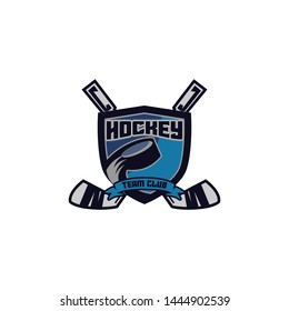 Hockey sport emblem logo template vector. Sport logo concept. Hockey logo vector