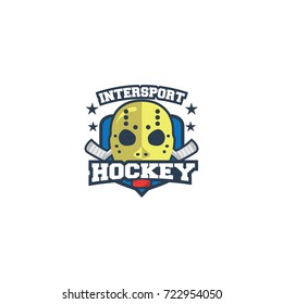 Hockey sport icon logo vector