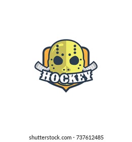 Hockey sport logo and emblem vector