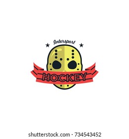 Hockey sport logo icon vector