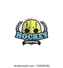 Hockey sport logo & ornament vector