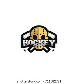 Hockey sport logo simple team vector