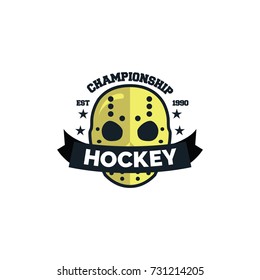 Hockey sport logo & symbol vector