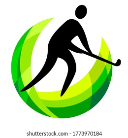 Hockey Sport Logo In Vector Quality.