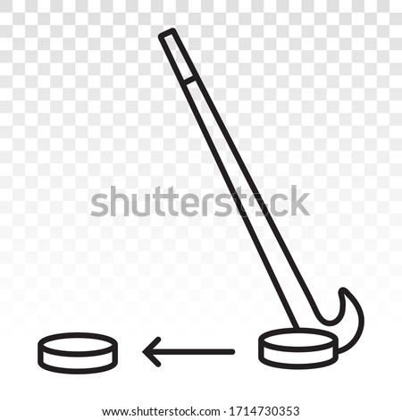 Hockey sport training vector flat icon for apps and websites on a transparent background