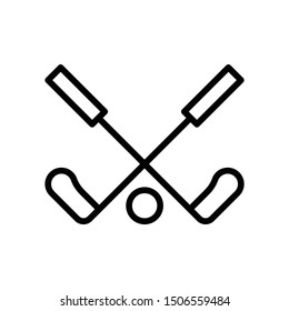 Hockey Sports Vector Icon Design