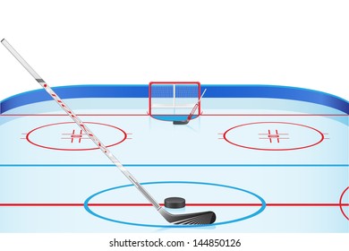 hockey stadium vector illustration isolated on white background