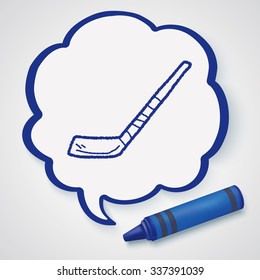 Hockey stick doodle