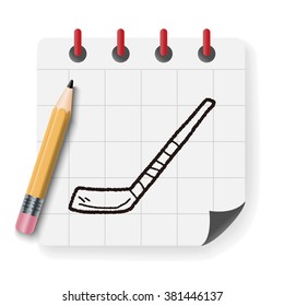 Hockey stick doodle