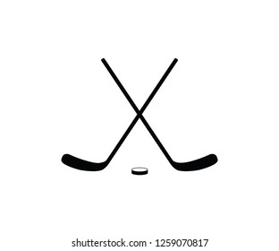 Hockey stick ice sport equipment symbol