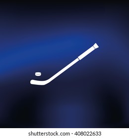 Hockey stick icon.