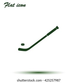 Hockey stick icon.