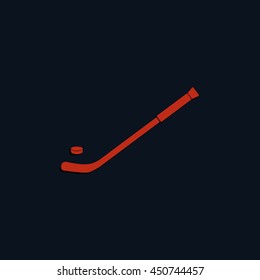 Hockey stick icon.